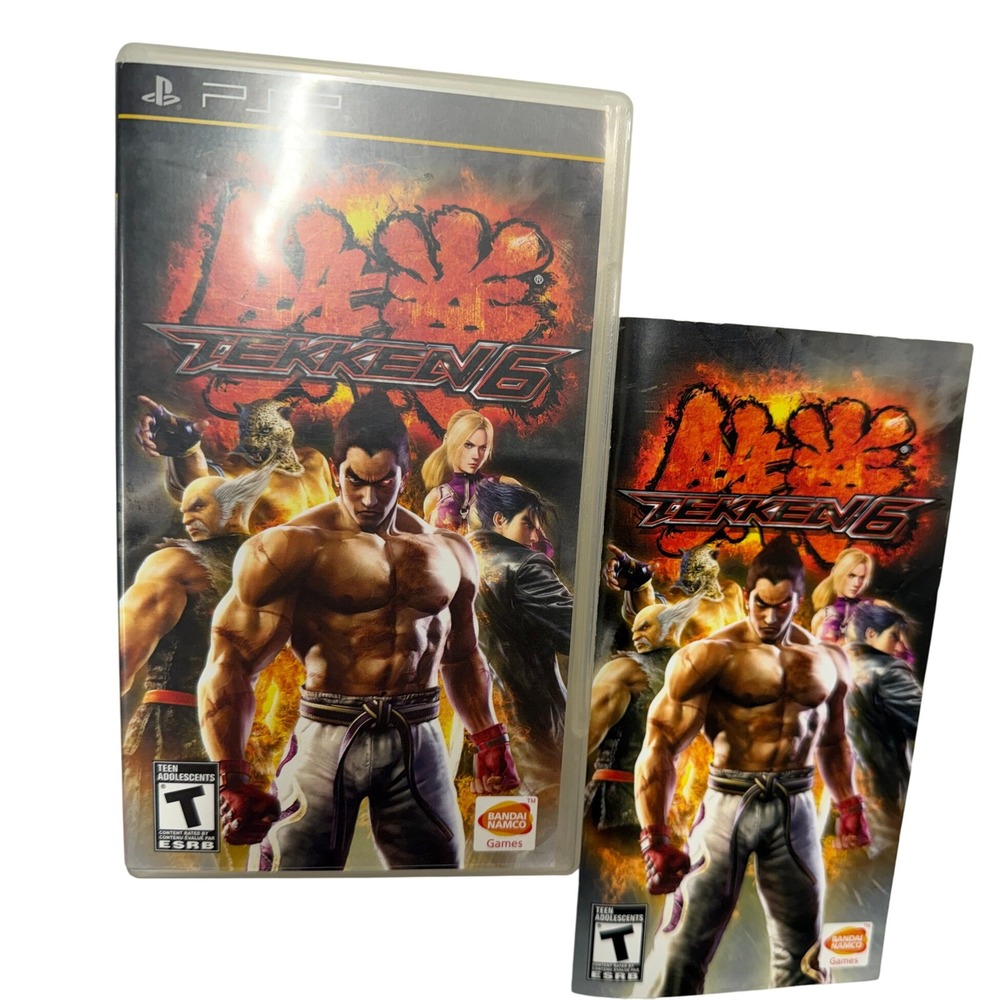 Tekken 6 Sony PSP Game Bandai Namco CIB Complete with Manual Fighting UMD